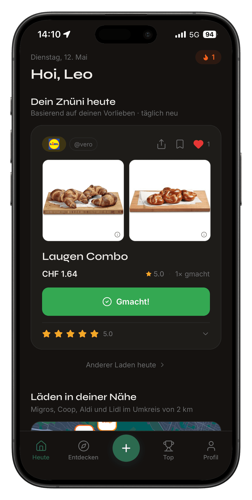DailyBite App Screenshot